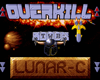 Overkill & Lunar C title screen for Amiga CD32
